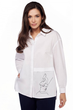 Брюки, рубашка LaKona 23С11460 бело-синий - фото 3