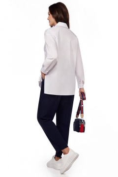 Брюки, рубашка LaKona 23С11460 бело-синий - фото 4