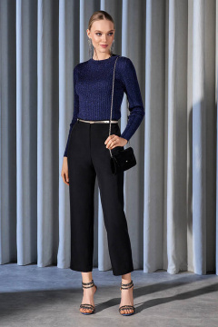 Джемпер Nelva 22938 синий с люрексом - фото 2