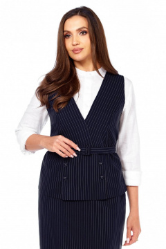 Жакет, юбка Линия Л А-2047 синий - фото 2