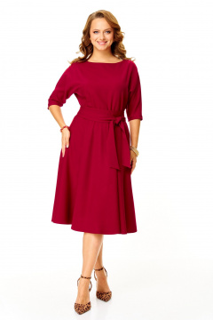 Платье T&N 7624 бордо - фото 2