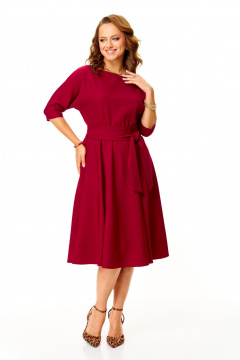 Платье T&N 7624 бордо - фото 5