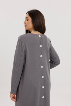 Трикотажное платье с эффектной спинкой и длинным рукавом Fantazia Mod 4887 - фото 2