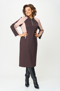 Платье Aira Style 24427  шоколадный - фото 1