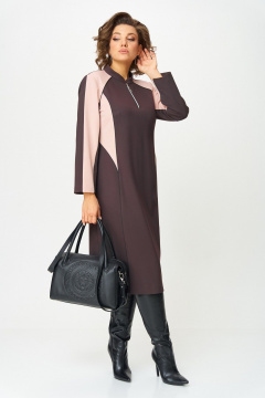 Платье Aira Style 24427  шоколадный - фото 3