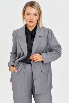 Брюки, жакет OVERYOU М221 серый - фото 3