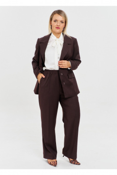 Брюки, жакет OVERYOU М221/1 шоколад - фото 3