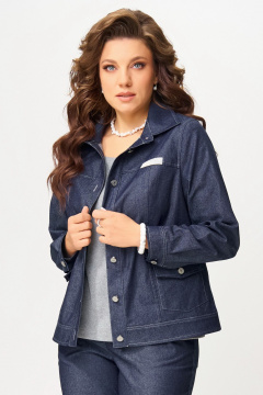 Бомбер, брюки, джемпер Fita 4017 сине-серый - фото 4