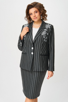Блуза, жакет, юбка Fita 4103 темный графит - фото 4