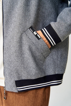 Бомбер Gizart 15416 серый - фото 5