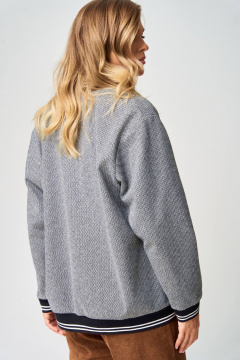 Бомбер Gizart 15416 серый - фото 4