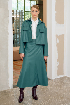 Жакет, юбка Lokka 1689 бирюзовый - фото 2