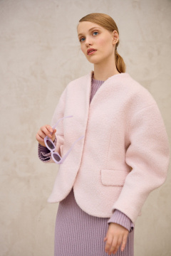 Полупальто Lokka 1717 розовый - фото 2