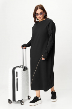 Платье SOVA 11255 черный - фото 4