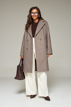 Пальто, пояс Beautiful&Free 7020 кофейный - фото 1