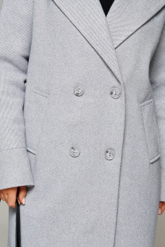 Пальто, пояс Beautiful&Free 7020 светло-серый - фото 3