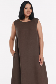 Платье SHLOMO 4-15 коричневый - фото 2