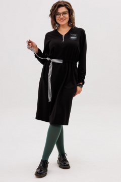 Платье Anelli 1705 уголек - фото 5