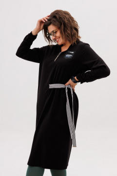 Платье Anelli 1705 уголек - фото 2