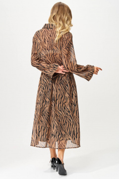 Платье Laikony L-943 тигр_мокко - фото 4