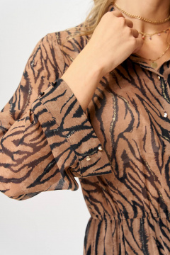 Платье Laikony L-943 тигр_мокко - фото 2