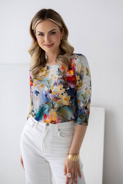 Блуза Nika.PL 010127 желтый_цветок - фото 3