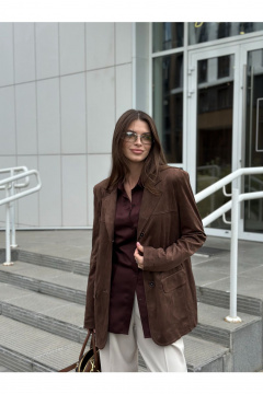 Жакет THE.WOMAN 0348 шоколадный - фото 2