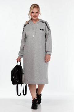 Платье СиБон 0346 серый - фото 1
