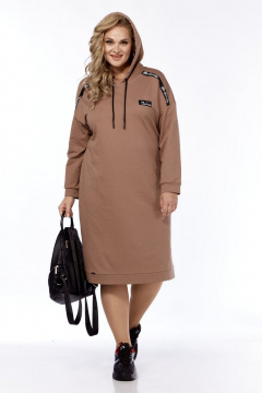 Платье СиБон 0346 кэмел - фото 1
