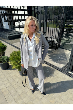 Жакет THE.WOMAN 0346 серый - фото 1