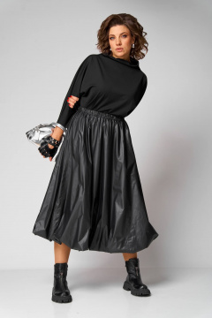 Блуза, юбка Anastasia 1283 черный - фото 3