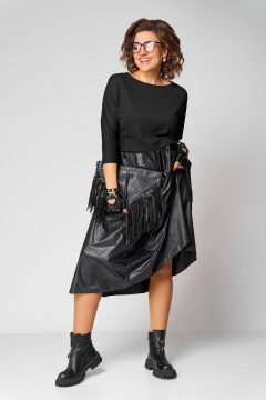 Платье Anastasia 1282 черный - фото 2