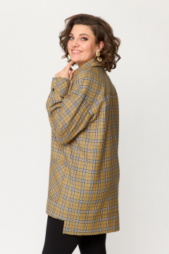 Рубашка Avenue 0342 песочный_клетка - фото 5