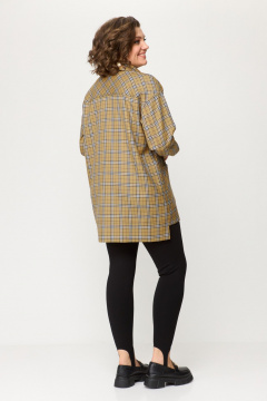 Рубашка Avenue 0342 песочный_клетка - фото 4