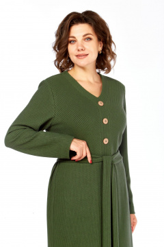 Платье, пояс Элль-стиль 2414  зеленый - фото 3