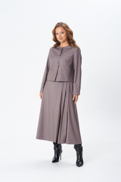 Жакет, юбка TVIN 7871 какао - фото 5