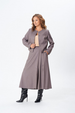 Жакет, юбка TVIN 7871 какао - фото 3