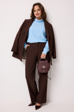 Брюки, джемпер, жакет Твой имидж 2235 шоколад - фото 2