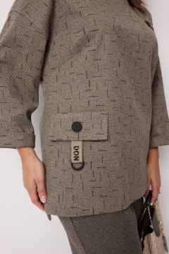 Блуза, брюки Твой имидж 2243 оливковый - фото 5