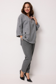 Блуза, брюки Твой имидж 2251 серый - фото 3