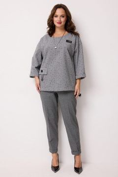 Блуза, брюки Твой имидж 2251 серый - фото 1