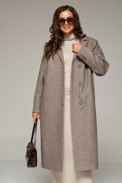 Пальто, пояс Beautiful&Free 7022 кофейный - фото 2