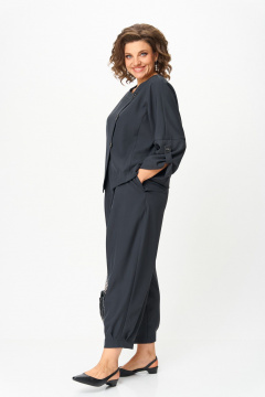 Брюки, жакет Michel chic 1436 темный-графит - фото 3