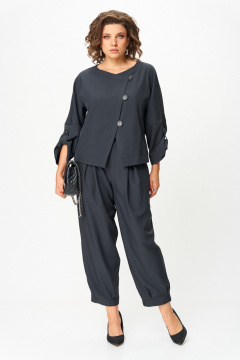 Брюки, жакет Michel chic 1436 темный-графит - фото 2