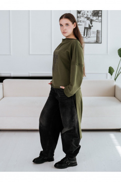 Туника BUNABOUTIQUE 20620 хаки - фото 2