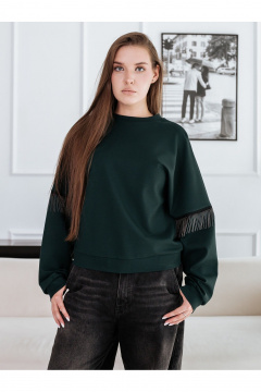 Свитшот BUNABOUTIQUE 21191 изумрудный - фото 1