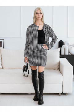 Жакет, юбка BUNABOUTIQUE 21222 серый - фото 5