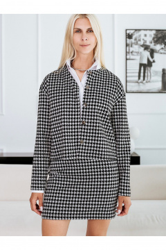 Жакет, юбка BUNABOUTIQUE 21222 серый - фото 2