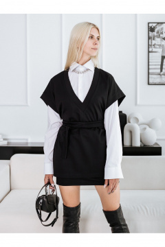 Жилет, пояс BUNABOUTIQUE 2124 черный - фото 1