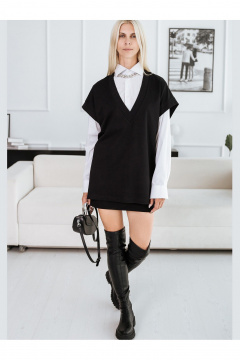 Жилет, пояс BUNABOUTIQUE 2124 черный - фото 2